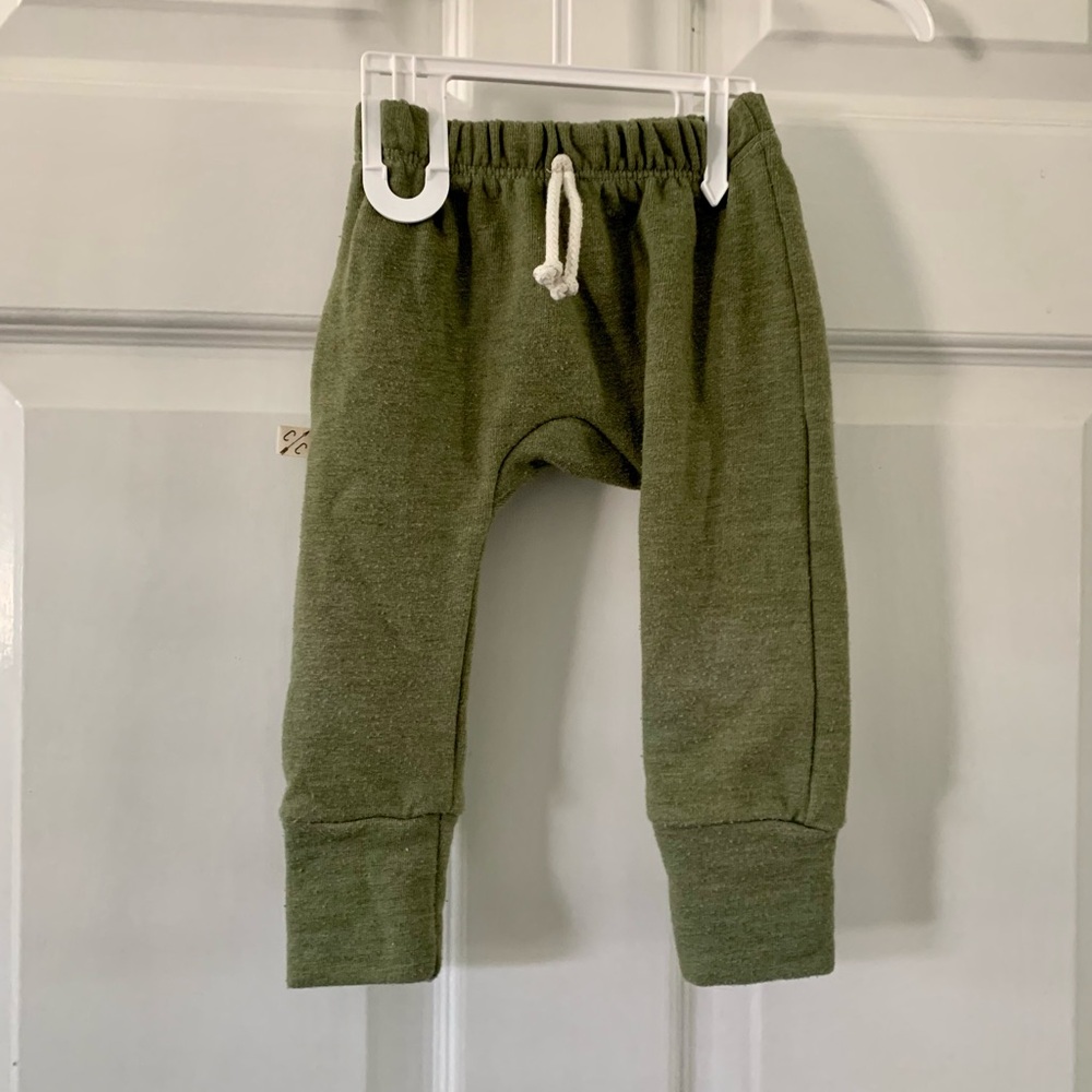 Childhoods Clothing Khaki Green Gusset Pant